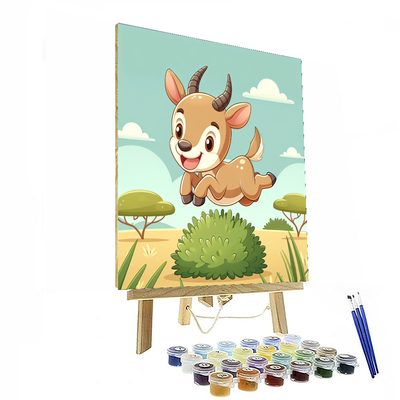 Adventurous Antelope Number Painting