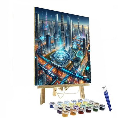 Futuristic Cityscapes DIY Paint By Numbers