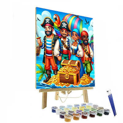 Playful Pirate Adventure DIY Paint By Numbers