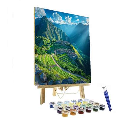 Machu Picchu Mountain Painting Number Kit