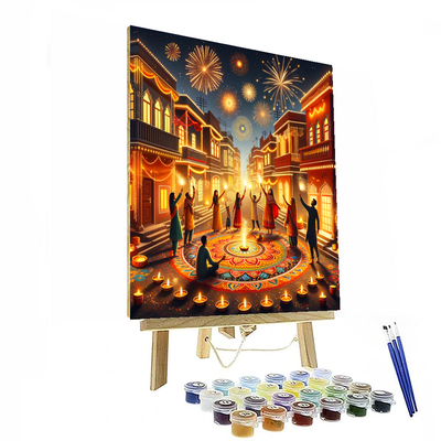 Diwali - New Delhi Painting By Numbers Kit