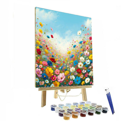 Wildflower Meadow In Bloom DIY Paint By Numbers