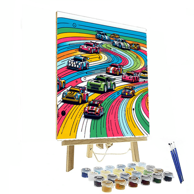 Racing Car Rally Painting By Numbers Kit