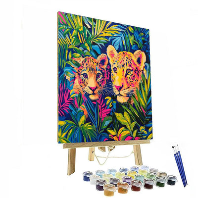 Andy Warhol Inspired Warhol's Electric Wildlife  Numbered Painting Kits