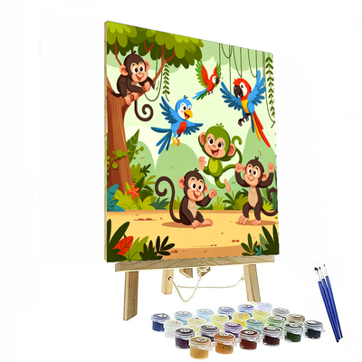 Joyful Jungle Playground Paint By Number