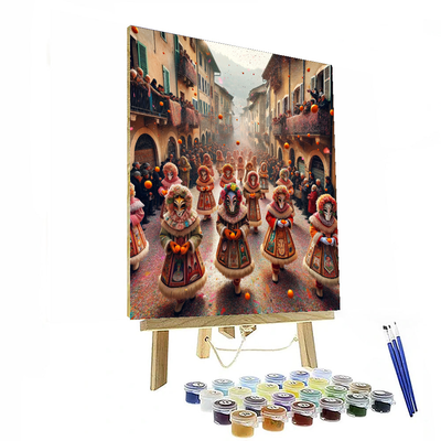 Carnival Of Binche - Binche Paint By Numbers Art