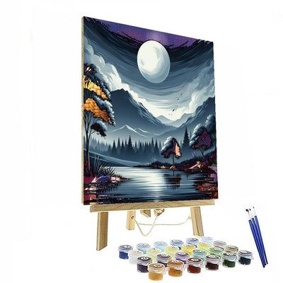 Moonlit Night Serenity Paint By Numbers Art