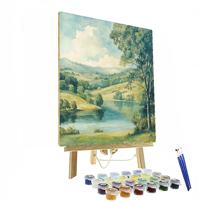 John Constable Inspired Serene Landscape  Paint By Numbers