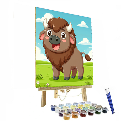 Bubbly Bison Painting By Numbers Kit