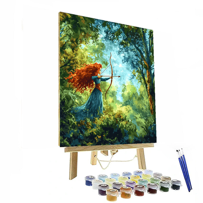 Merida's Brave Spirit - Disney Inspired Painting By Numbers Kit