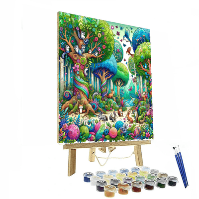 Spirited Forest Walk Painting Number Kit