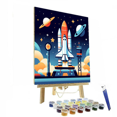 Space Shuttle Surprise Paint By Color