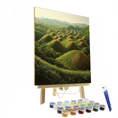 Chocolate Hills - Bohol, Philippines Paint By Numbers Kits