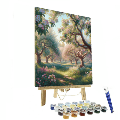 Peaceful Spring Orchard Painting By Numbers Kit