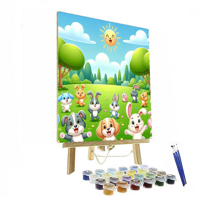 Happy Pet Zoo Paint By Number