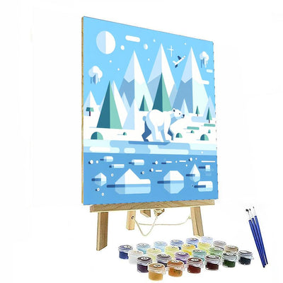 Polar Bear's Arctic Adventure Paint By Color