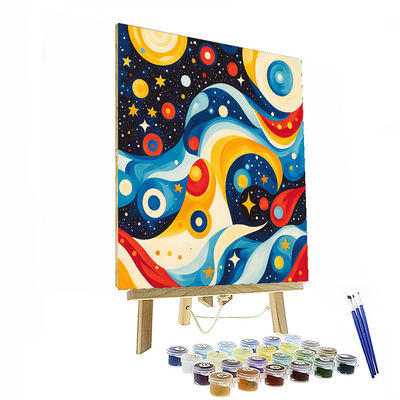 Joan Miró Inspired Solar Serenade  Paint By Numbers Art