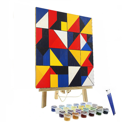 Mondrian Inspired Playful Patterns  Paint By Number