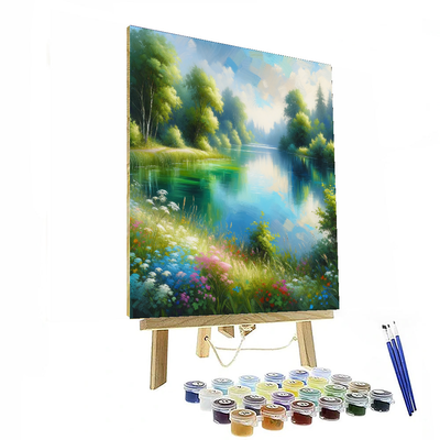 Calm Lakeside Retreat Paint By Numbers Kits