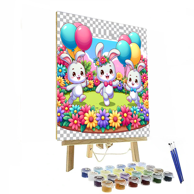 Bouncy Bunny Friends Paint By Number