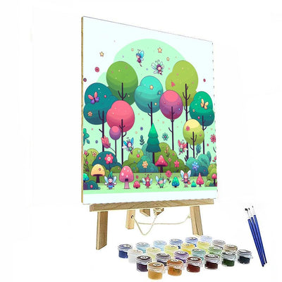 Whimsical Magical Forest DIY Paint By Numbers