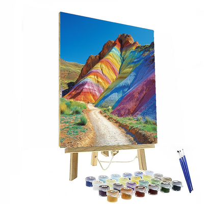 Purmamarca's Hill Of Seven Colors - Argentina Painting By Numbers Kit