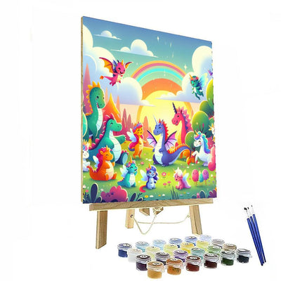 Colorful Fantasy Creatures Numbered Painting Kits