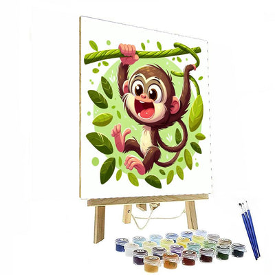 Vivacious Vervet Monkey Painting By Numbers Kit