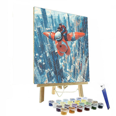 Big Hero 6 Cityscape Adventure - Disney Inspired DIY Paint By Numbers