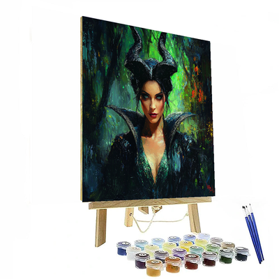 Angelina Jolie: The Compassionate Force Of Maleficent Paint By Numbers Art