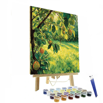 Camille Pissarro Inspired Sun-Kissed Orchard  Paint By Numbers Kits