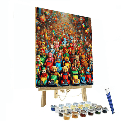 Whimsical Toyland Parade Painting By Numbers Kit