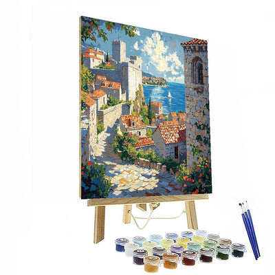 Dubrovnik City Walls - Croatia Paint By Number