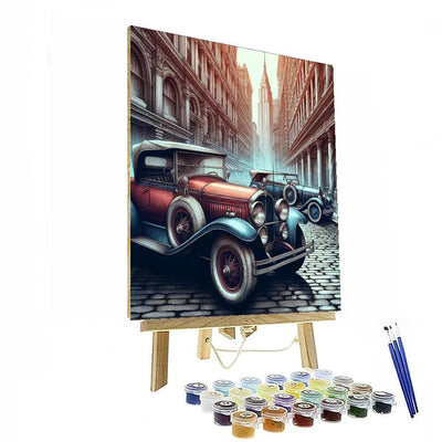 Vintage Car Collector's Dream DIY Paint By Numbers