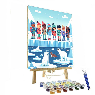 Arctic Exploration Adventure Painting Number Kit