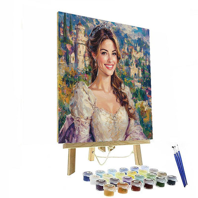 Anne Hathaway: The Enchanted Journey From Dreams To Reality Number Painting