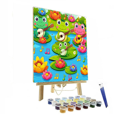 Whimsical Frog Symphony Paint By Numbers