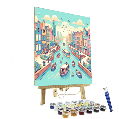 Charming Canal Cruise Number Painting