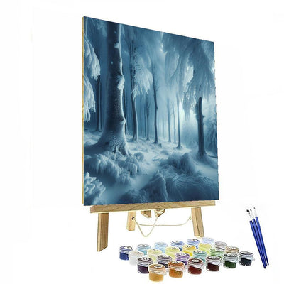 Glistening Winter Woods Paint By Numbers Kits