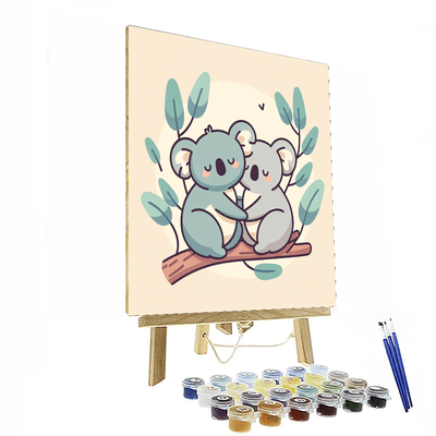 Cuddle Time With Cozy Koalas Numbered Painting Kits