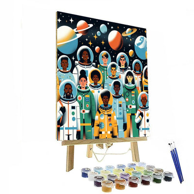 Space Cadet Journey DIY Paint By Numbers