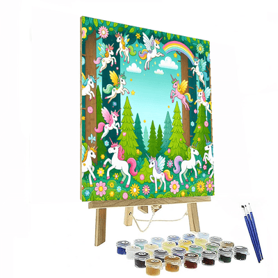 Fun Magical Forest Painting Number Kit