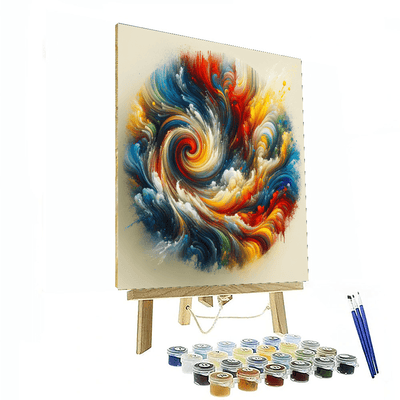 Radiant Color Burst Painting By Numbers Kit