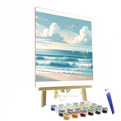 Whispering Ocean Breeze Numbered Painting Kits