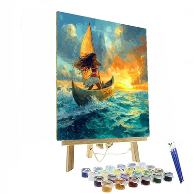 Moana Ocean Voyage Journey - Disney Inspired Paint By Numbers Kits