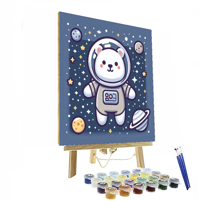 Astronaut Bear Journey Paint By Numbers Kits