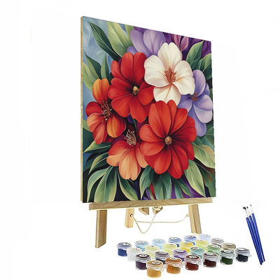 Georgia O'Keeffe Inspired Vivid Wildflowers  Paint By Numbers Art