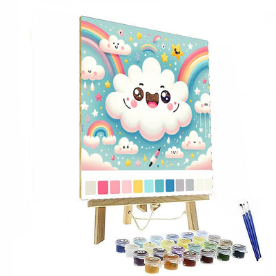 Giggles The Cloud Monster DIY Paint By Numbers