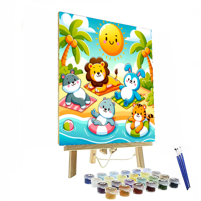 Tropical Island Retreat Numbered Painting Kits