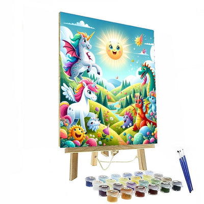 Whimsical Mythical Creatures Numbered Painting Kits